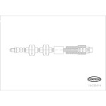 CORTEGO Ön Fren Hortumu - 580mm E84 - Kod CRT19036614 - OEM 34306799424