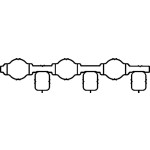 Elring Manifold Contasi Emme Casa Volkswagen Touareg 3.0TDİ - Kod ELR574.120 - OEM 059129717J