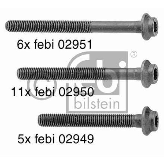 FEBI Silindir Kapak Saplamasi Takim 5xk-11xo-6xu 602 - Kod FEB10232 - OEM A6039900310 ürün görseli