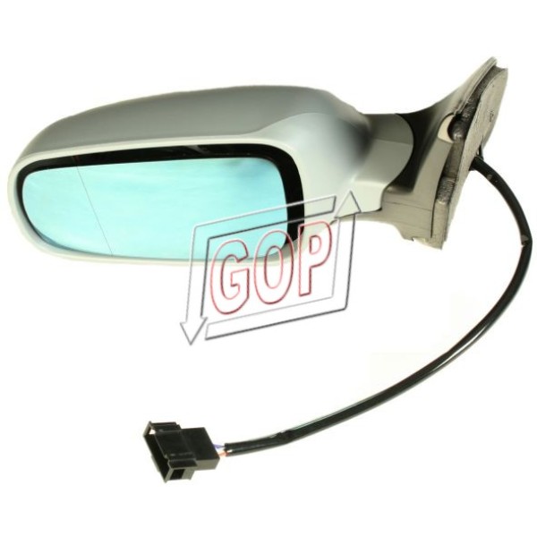 Diş Dikiz Aynasi Sol Volkswagen Golf 4 1999> Elektrikli Isitmali-astarli Mavi Camli Ölü Noktali - Kod GOP-10134 - OEM 1J1857507D