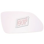 Ayna - Cami Oval (Convex), Sağ Skoda Octavia 2004> / Volkswagen Polo 9n3 2005-2008 - Kod GOP-10794 - OEM 6Q0857522J