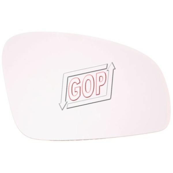 Ayna - Cami Oval (Convex), Sağ Skoda Fabia 2007> / Skoda Roomster 2006> (Volkswagen) - Kod GOP-10798 - OEM 5J0857522H