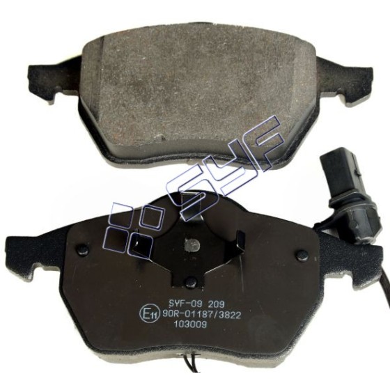 Ön Fren Balatası - Fişli Fişli (Oval) Volkswagen Passat 1.8t-1.9 Audi TDI (96-00) Audi A4 1.8t (04-) - Kod SYF-09 209 - OEM 4B0698151N ürün görseli
