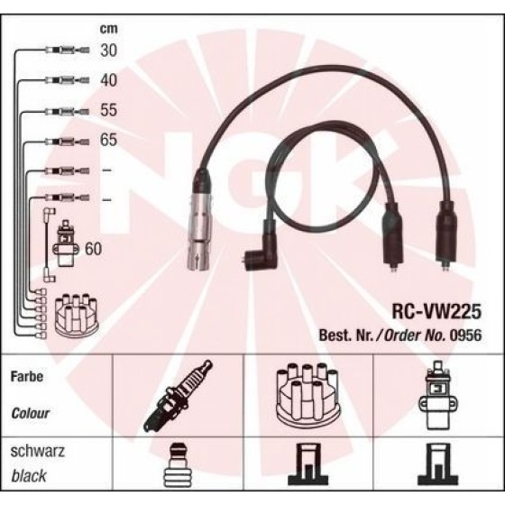 BARCHA Buji - Kablosu Volkswagen Polo Classic-volkswagen Golf 3-seat Ibiza-seat Cordoba 1.6 Aft - OEM 037905483 ürün görseli