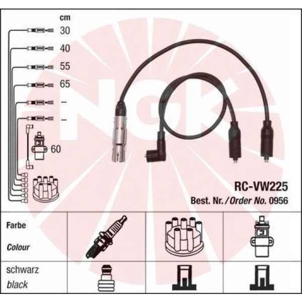 BARCHA Buji - Kablosu Volkswagen Polo Classic-volkswagen Golf 3-seat Ibiza-seat Cordoba 1.6 Aft - OEM 037905483