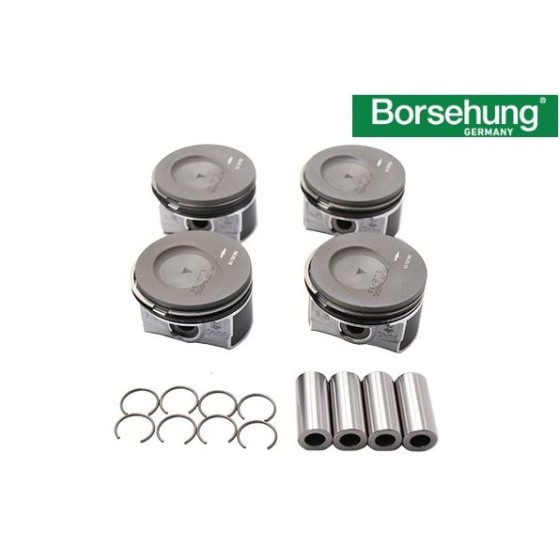 BORSEHUNG Piston - Segman Std 77.01 MM ( 4 Adet ) Volkswagen Polo-volkswagen Passat-volkswagen Jetta-volkswagen Golf-skoda Fabia-seat Ibiza-skoda Octavia-skoda Yeti-seat Leon 1.2 TSI Cbza-cbzb - Kod 03F107065F_BRS - OEM 03F107065D ürün görseli