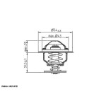 BORSEHUNG Termostat - C Volkswagen Golf 5-volkswagen Jetta-volkswagen Passat 1.9-2.0 Bkd-bkp - OEM 03G121113A
