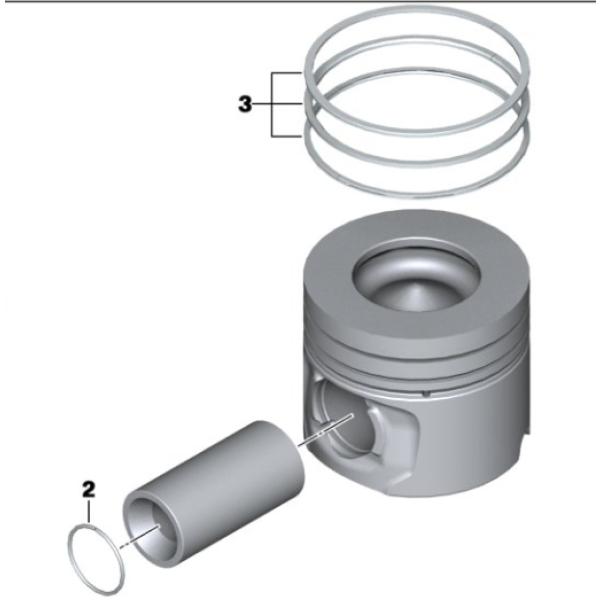 SONNE Piston - Bmw Piston+segman E39-46 84.oo MM M57 87.70230std - Kod 095KR00300 - OEM 11217786998