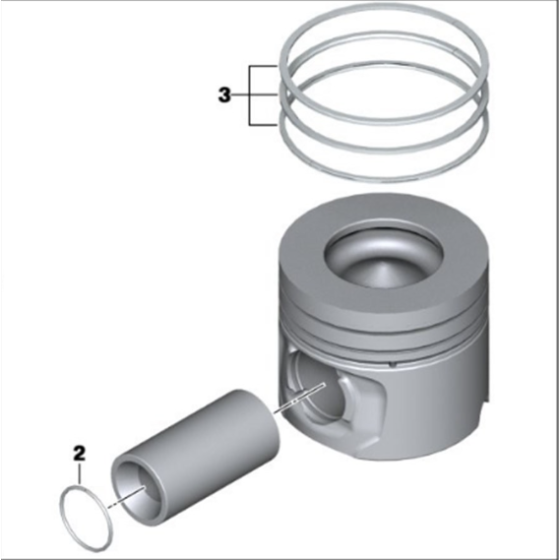 SONNE Piston - Bmw Piston+segman 0.20 MM Kisa 84.00mm N47N 87.70257std - Kod 095KR01103 - OEM 11257810755 ürün görseli