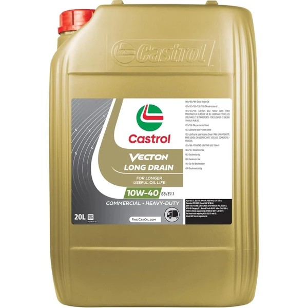 Castrol Vecton Long Drain 20 LT TU Motor Yaği - OEM 10W40E8E11