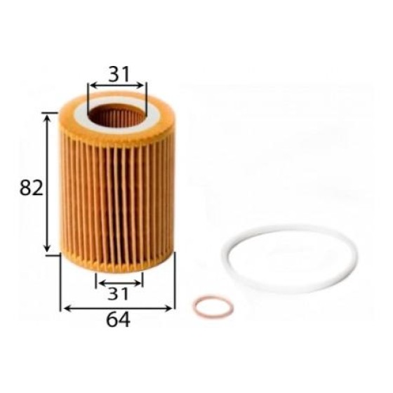 Yağ Filtresi - Bmw Yağ Filtresi F20-f20 Lci-f21-f21 Lci-f30-f30 Lci N13 OX 11427605342 - Kod 11427605342 - OEM 11427611969 ürün görseli