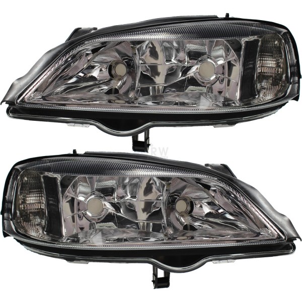 İthal Far - Lambasi Komple Opel Astra G Sağ Siyah - Kod 1216116-WISCO - OEM 1216116R