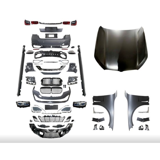 WENDER Far - Komple Body Kit G12 [Donusum => G12-lci] Pdcli:ön / Arka, 0-0-çıkış, Mrşp-li, Panj-lu, Egz.uçlu, Kaput / Çamurluk, Far / Stop -Luxury - OEM 122201 ürün görseli