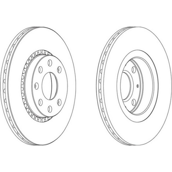 WAGEN Ön Fren Diski - Havali Opel Corsa B 1.6i 16V 4 Bijon 255, 85x19, 1993-2000 - Kod 13-3203 - OEM 569010 ürün görseli