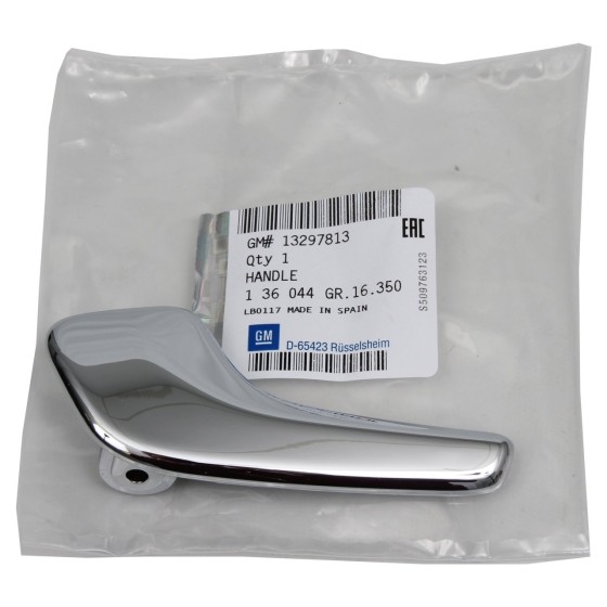GM Opel Corsa D ÖN Sol Kapi İÇ Açma Kolu Krom - Kod 13297813 - OEM 136044 ürün görseli