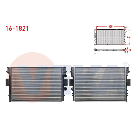 VEKA SU Radyatoru Mekanik Iveco Daily Iii (35c) 2.8 D M-t AC+ / - 1999-2006 - Kod 16-1821 - OEM 42577219 ürün görseli