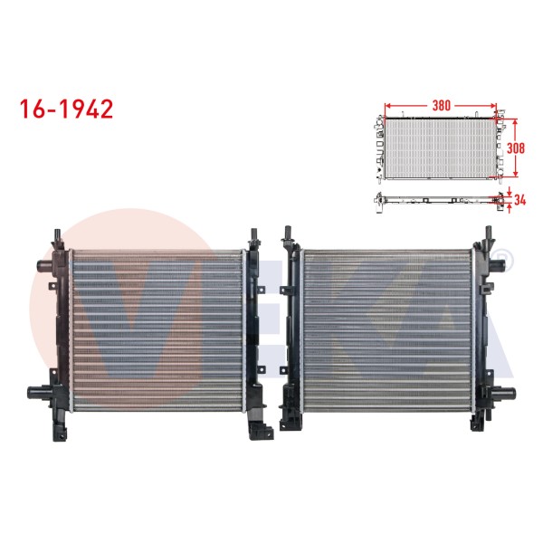 VEKA SU Radyatoru Mekanik Ford KA 1.3 M-t 1996-2001 - Kod 16-1942 - OEM 1025532