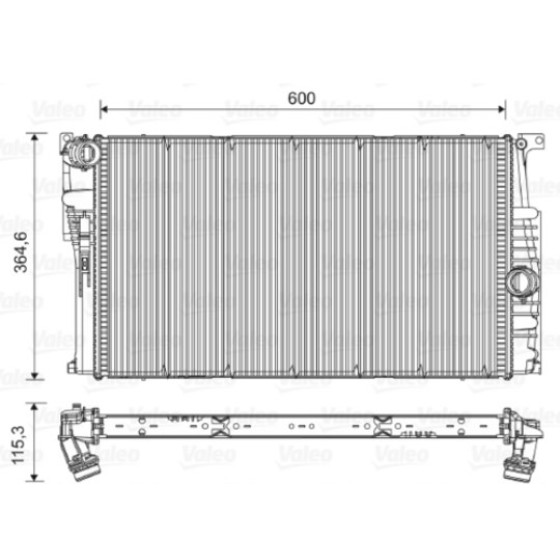 VEKA SU Radyatoru Brazing Opel Insignia 2.0 T M-t AC+ 2008- 13241728 - Kod 16-3258B - OEM 1300293 ürün görseli