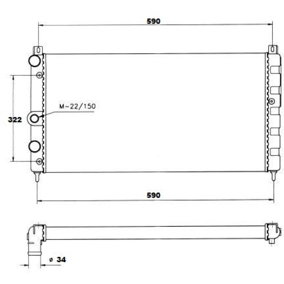 VEKA SU Radyatoru Mekanik Skoda Felicia (6u1) 1.9 D M-t 1994-2002 - Kod 16-3901 - OEM 44107601412 ürün görseli