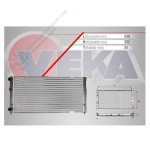 VEKA SU Radyatoru Mekanik Volkswagen Polo Classic (6kv2) 1.6 A-t 1995-2001 - Kod 16-4406 - OEM 6K0121253AT