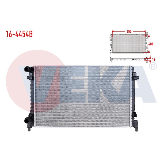 VEKA SU Radyatoru Brazing Volkswagen Golf Vii (5g1, BE1) 1.6i 16V A-t / M-t AC+ / - 2014 - Kod 16-4454B - OEM 5Q0121251T ürün görseli