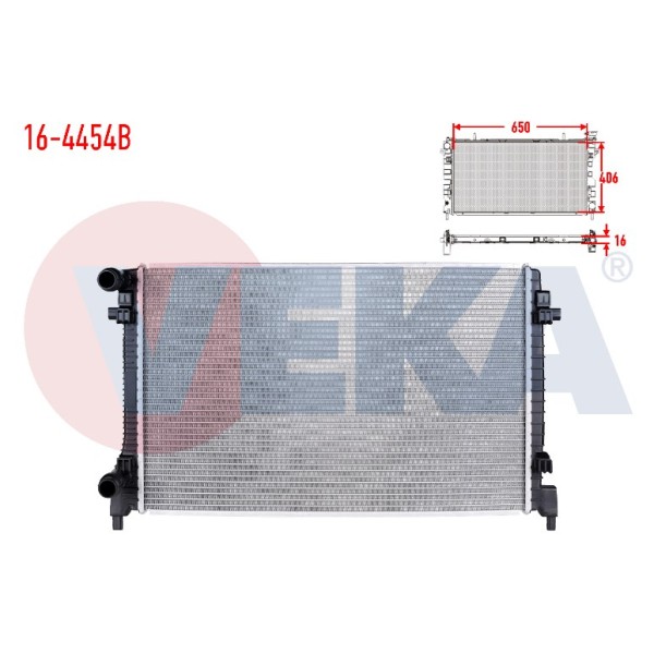 VEKA SU Radyatoru Brazing Volkswagen Golf Vii (5g1, BE1) 1.6i 16V A-t / M-t AC+ / - 2014 - Kod 16-4454B - OEM 5Q0121251T