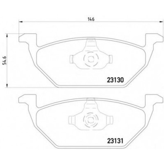 İthal Ön Fren Balatası - Kablosuz Volkswagen Golf 4-volkswagen Bora-skoda Octavia-seat Toledo-seat Leon <99 - Kod 1J0698151J - OEM AC058730D ürün görseli