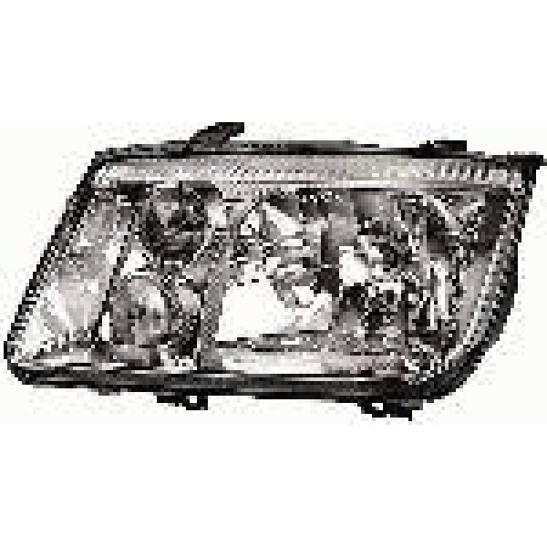 WISCO Far - Komple (Sinyalli) Sağ Sisli Volkswagen Bora 1998 -> - Kod 1J5941018AJ - OEM 1J5941018BE