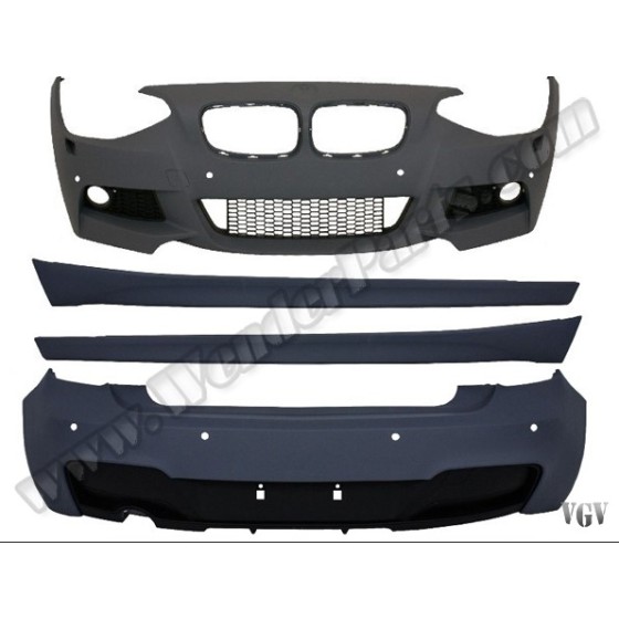 WENDER Body Kit F20 F21 F.yık-lı, Sis Delikli, Pdcli:ön / Arka, "O"-çıkış, Mrşp-li -M-tech - OEM 202101 ürün görseli