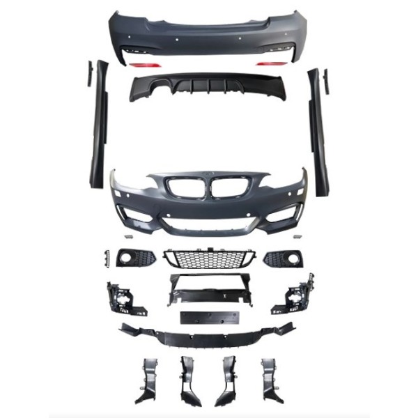 WENDER Body Kit F22 F.yık-lı, Pdcli:ön / Arka, 00-çıkış, Mrşp-li -M-tech - OEM 222100