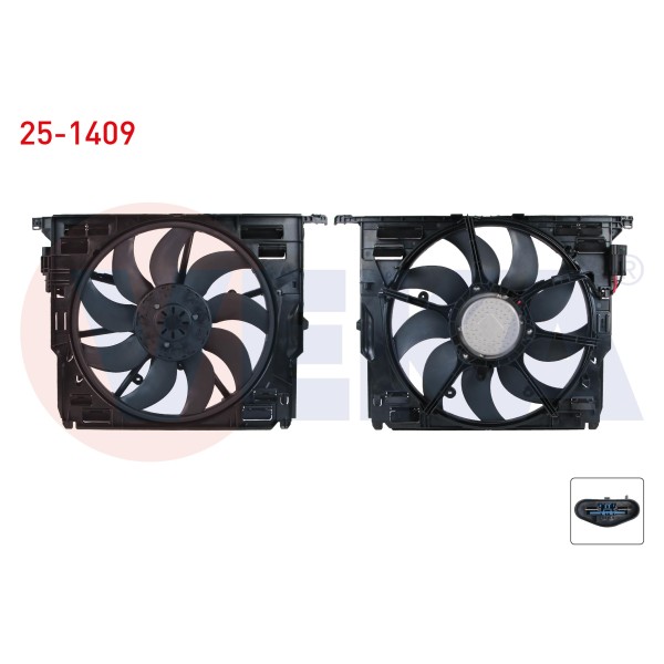VEKA Fan Motoru - Bmw Fan Motoru Davlumbazli Tekli (850w) 5 Serisi (F10) 520 D - 525 D - 530 D 2010- / 7 Serisi (F01, F02, F03, F04) 730 D - 750 I 2009 - Kod 25-1409 - OEM 17414578976