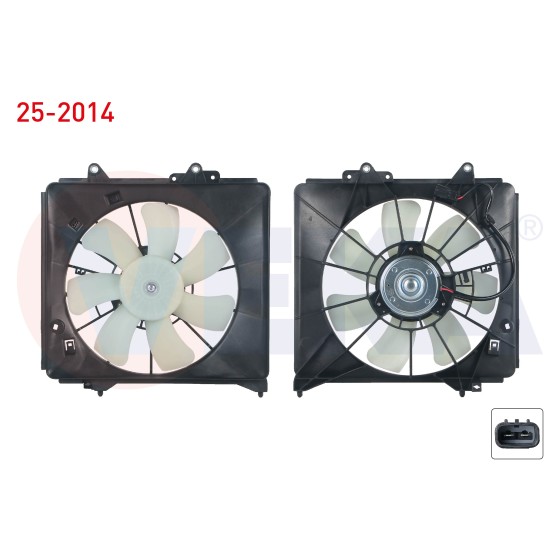 VEKA Fan Motoru - Klima Radyatoru Davlumbazli Honda Jazz Iii (GE) 1.4i 2008-2012 - Kod 25-2014 - OEM 38615-RB0-003 ürün görseli