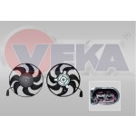 VEKA Fan Motoru - Golf5-golf6-volkswagen Jetta-a3-seat Leon-volkswagen Caddy-seat Leon Sağ (8ew 351 ) (293 Mm) - Kod 25-4421 - OEM 1K0959455DG