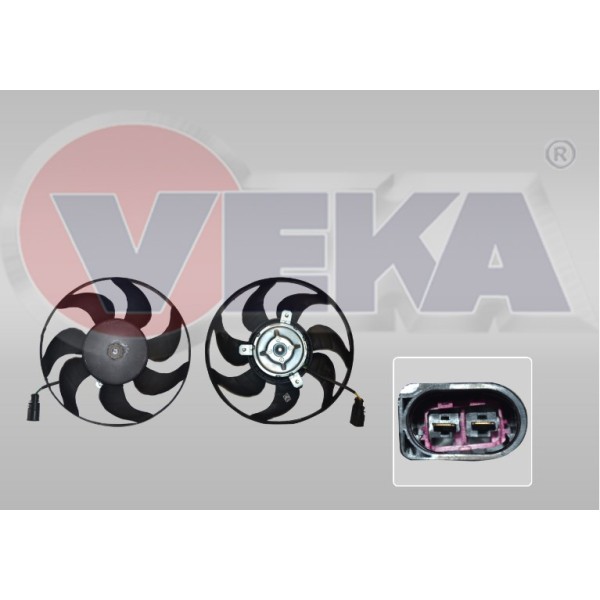 VEKA Fan Motoru - Golf5-golf6-volkswagen Jetta-a3-seat Leon-volkswagen Caddy-seat Leon Sağ (8ew 351 ) (293 Mm) - Kod 25-4421 - OEM 1K0959455DG