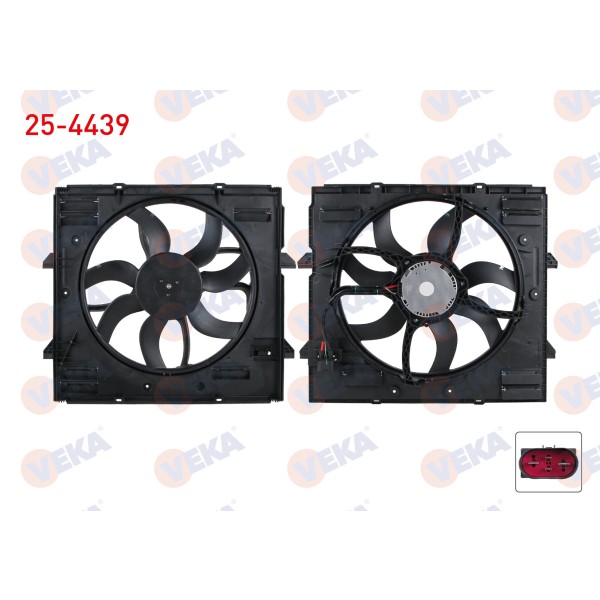 VEKA Fan Motoru - Davlumbazli Tekli Volkswagen Amarok 2.0 Audi TDI 2010 - Kod 25-4439 - OEM 2H0121203K