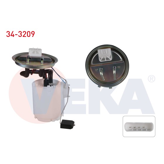 VEKA Yakit Depo Samandirasi 3 Bar Opel Corsa B 1.4i 1993-2000 / Opel Corsa B 1.2i - Kod 34-3209 - OEM 93277517 ürün görseli