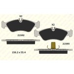 İthal Arka Fren Balatası - LT35 -Mercedes-benz Sprinter 16160 Juder Germany - Kod 351670 - OEM 2D0698451