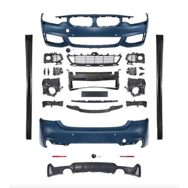 WENDER Body Kit F36+lci F.yık-lı, Pdcli:ön / Arka, 0-0-çıkış, Mrşp-li -M-tech - OEM 362101