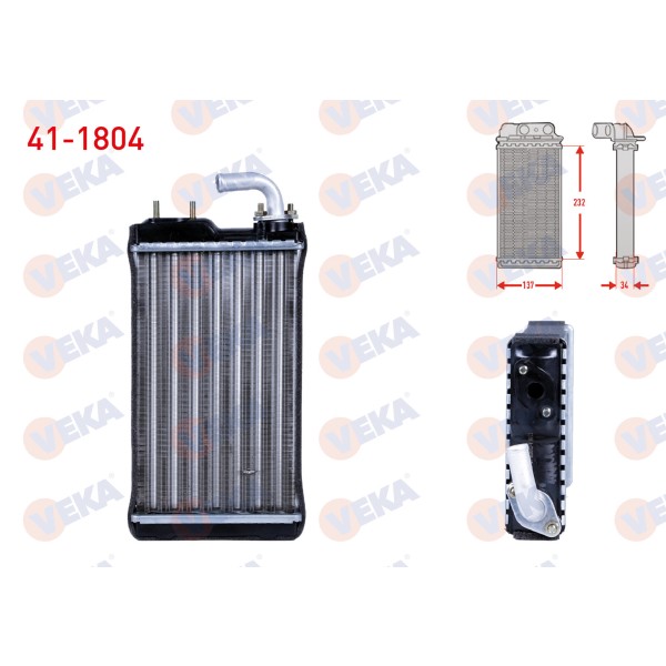 VEKA Kalorifer Radyatoru Mekanik Plastik Kazan Fiat Dogan 1.6 1993-2002 - Kod 41-1804 - OEM 4327232