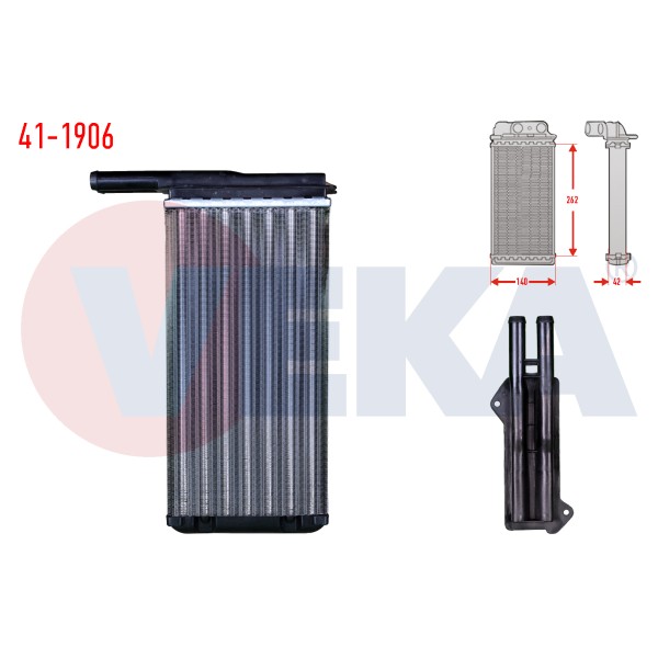 VEKA Kalorifer Radyatoru Mekanik Ford Escort Vii 1.6 16V 1995-1999 - Kod 41-1906 - OEM 1050091