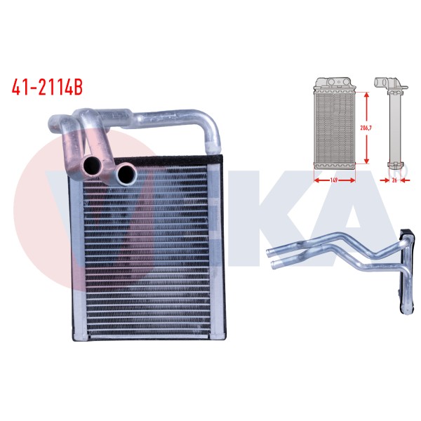VEKA Kalorifer Radyatoru Brazing Hyundai I30 (FD) 1.6 CRDI 2007-2011 - Kod 41-2114B - OEM 97138-2L000