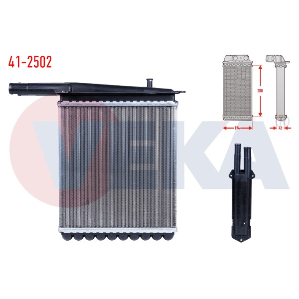 VEKA Kalorifer Radyatoru Mekanik Lada Vega (2111) 1.5 2004 - Kod 41-2502 - OEM 2111-8101060
