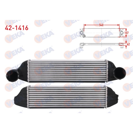 VEKA Bmw Turbo Radyatoru (Intercooler) Bmw X3 (E83) 2.0 SD 177 Hp 2007-2008 - Kod 42-1416 - OEM 17513421803 ürün görseli