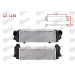 VEKA Bmw Turbo Radyatoru (Intercooler) 5 (F10) 520 I 184 Hp 1996-2003 - Kod 42-1420 - OEM 17117618768