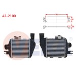 VEKA Turbo Radyatoru (Intercooler) Hyundai Tucson 2.0 CRDI 2004-2010 - Kod 42-2100 - OEM