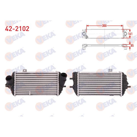 VEKA Turbo Radyatoru (Intercooler) Hyundai Accent Blue 1.6 CRDI 2012 - Kod 42-2102 - OEM 282712A740 ürün görseli