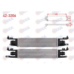 VEKA Turbo Radyatoru (Intercooler) Opel Corsa D 1.3 CDTI 90 HP 2006-2014 - Kod 42-3206 - OEM