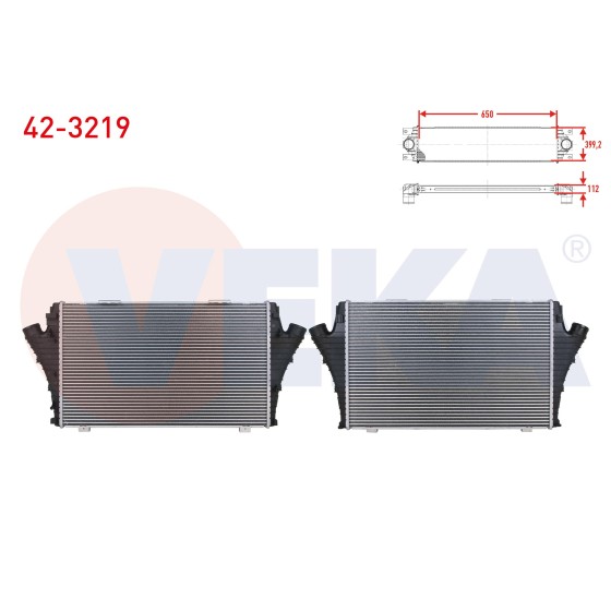 VEKA Turbo Radyatoru (Intercooler) Opel Vectra C 1.9 CDTI A-t 2002-2008 - Kod 42-3219 - OEM 13167338 ürün görseli