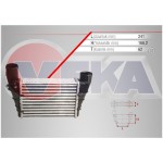 VEKA Turbo Radyatörü Volkswagen Passat-a4-a6 Afn-avg-aeb-apu 1, 8 T-1, 9 Audi TDI 97-00 8ml 376 - Kod 42-4400 - OEM 058145805G