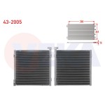 VEKA Klima Radyatoru Honda Civic VI 1.4i - 1.5i - 1.6i 1995-2001 / Hr-v (GH) 1.6 1999-2005 / Rover 400 (RT) 416 Gsi - 418 D 1995-2000 / 45 (RT) 1.6 - 1.8 200 - Kod 43-2005 - OEM 80110-S01-A11